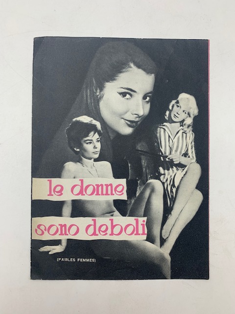 Le donne sono deboli (Faibles femmes). Un film di Michel Boisrond (pieghevole pubblicitario)